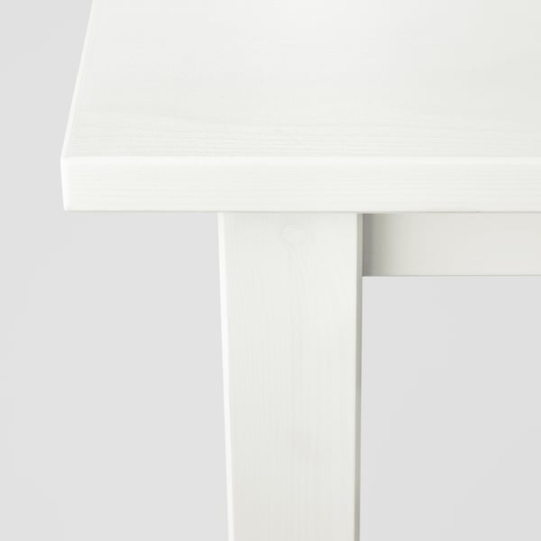 HEMNES Table basse, teinté blanc, 90x90 cm