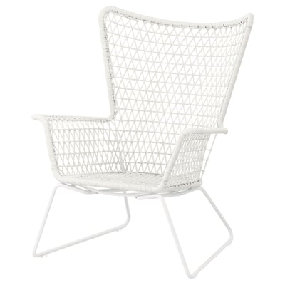 HÖGSTEN Fauteuil, extérieur, blanc