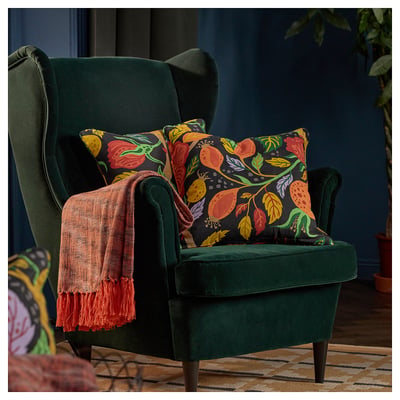 HÖSTAGILLE Housse de coussin, motif floral multicolore, 50x50 cm