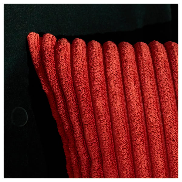 HÖSTAGILLE Housse de coussin, rouge, 50x50 cm