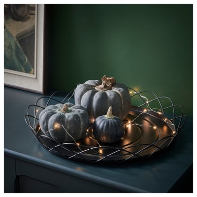 HÖSTAGILLE Plateau décoratif, noir, 48 cm