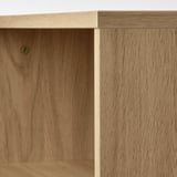 HOLMERUD Table basse, motif chêne, 90x55 cm