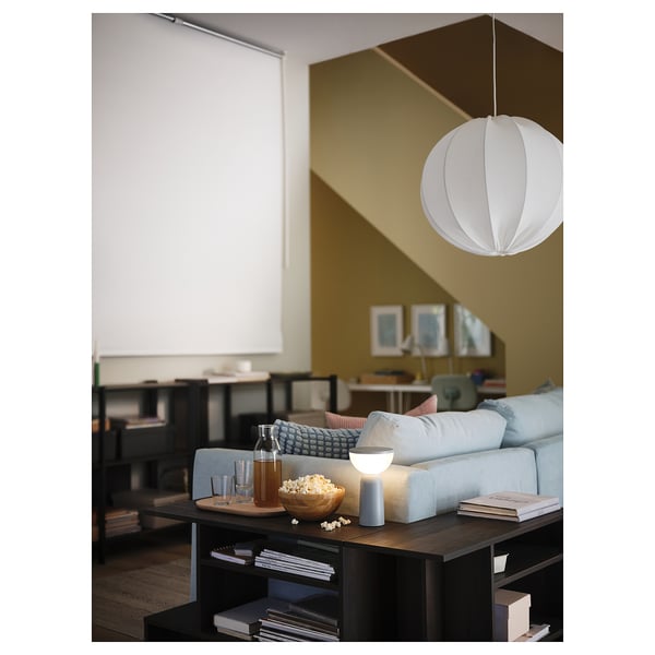 HOLMERUD Table d'appoint, brun foncé, 80x31 cm