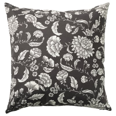 IDALINNEA Housse de coussin, anthracite, 50x50 cm