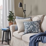 IDALINNEA Housse de coussin, bleu gris foncé, 50x50 cm
