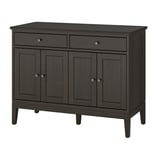 IDANÄS Buffet, brun foncé teinté, 124x50x95 cm