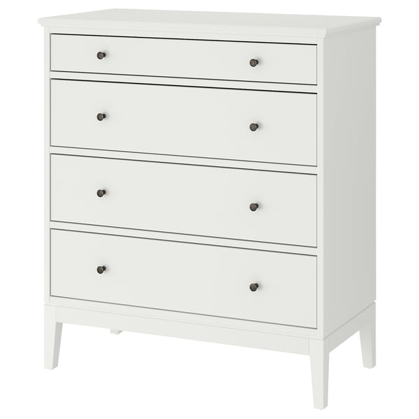 IDANÄS Commode 4 tiroirs, blanc, 104x118 cm