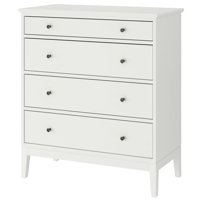 IDANÄS Commode 4 tiroirs, blanc, 104x118 cm