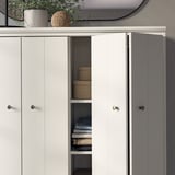 IDANÄS Élément avec portes pliantes, blanc, 121x135 cm