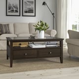 IDANÄS Table basse, brun foncé teinté, 107x55 cm