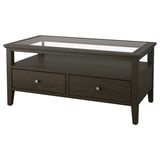 IDANÄS Table basse, brun foncé teinté, 107x55 cm