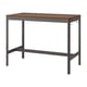 IDÅSEN Table, brun/gris foncé, 140x70x105 cm