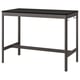 Option : IDÅSEN Table, noir/gris foncé, 140x70x105 cm