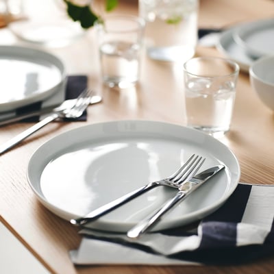 IKEA 365+ Assiette, blanc, 24 cm