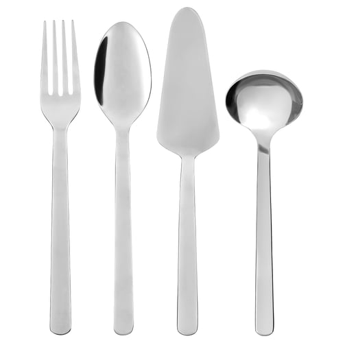 IKEA 365+ Couverts de service, 4 pièces, acier inoxydable