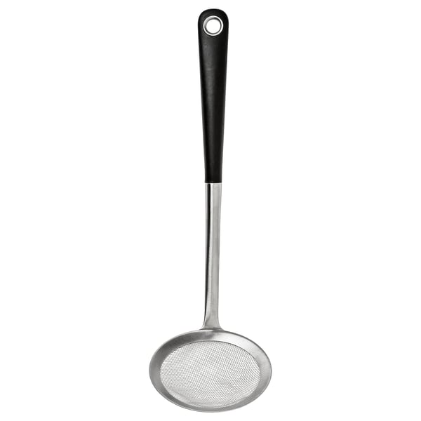 IKEA 365+ HJÄLTE Araignée à friture, acier inoxydable/noir