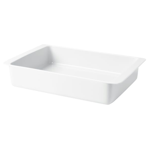 IKEA 365+ Plat à four, blanc, 38x26 cm