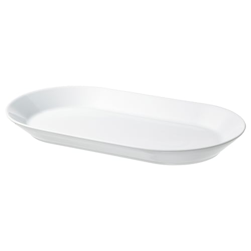 IKEA 365+ Plat, blanc, 38x22 cm