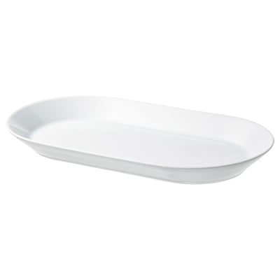 IKEA 365+ Plat, blanc, 38x22 cm