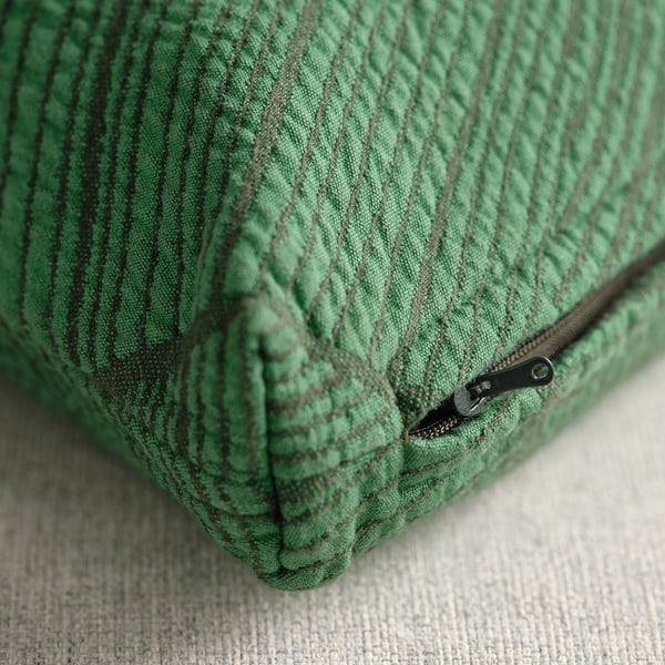JÄTTEGRAN Housse de coussin, vert, 50x50 cm