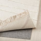 JULGRANSGRÄS Tapis, poils hauts, blanc/fait main, 240x300 cm