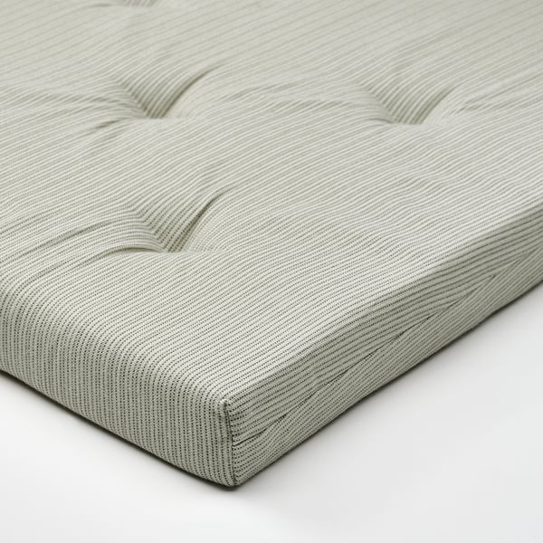 JUSTINA Carreau de chaise, vert clair, 42/35x40x4 cm