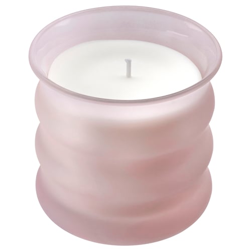 JUVELTRAST Bougie parfumée dans verre, Fruits rouges rose, 50 hr