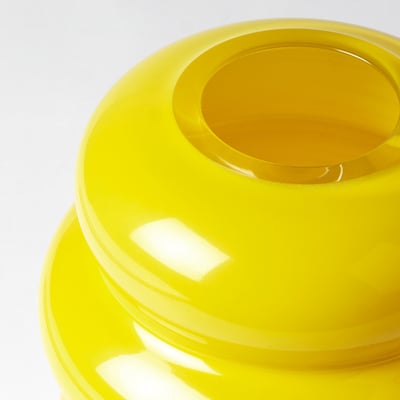 KÄLLARHALS Vase, jaune, 22 cm