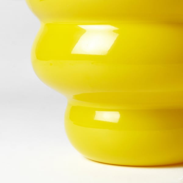 KÄLLARHALS Vase, jaune, 22 cm