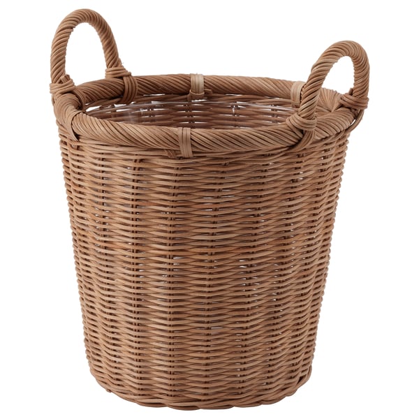 KAKTUSFIKON Cache-pot, rotin, 24 cm