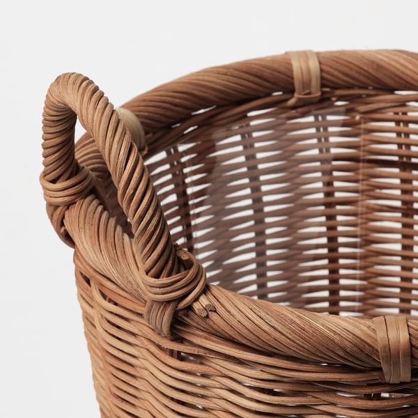 KAKTUSFIKON Cache-pot, rotin, 24 cm