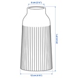 KAPKASTANJ Vase, blanc cassé, 23 cm