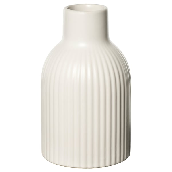 KAPKASTANJ Vase, blanc cassé, 15 cm
