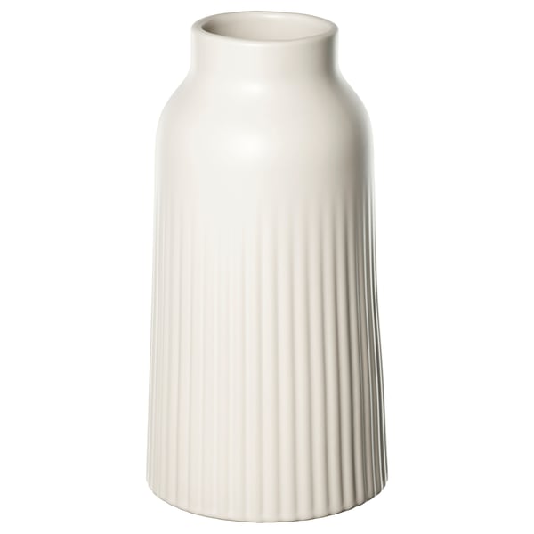 KAPKASTANJ Vase, blanc cassé, 23 cm