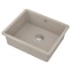 KILSVIKEN Évier intégré, 1 bac, gris/beige composite de quartz, 56x46 cm