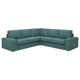 KIVIK Canapé d'angle, 4 places, Kelinge gris turquoise