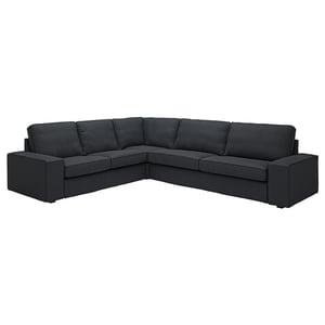 Housse De Canapé Sur Mesure Pour IKEA KIVIK 3,5 Places – Couleur Argent – Polyester – Fait Main Au Royaume-Uni