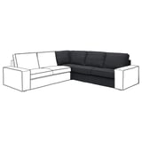 KIVIK Housse module d'angle, Tresund anthracite