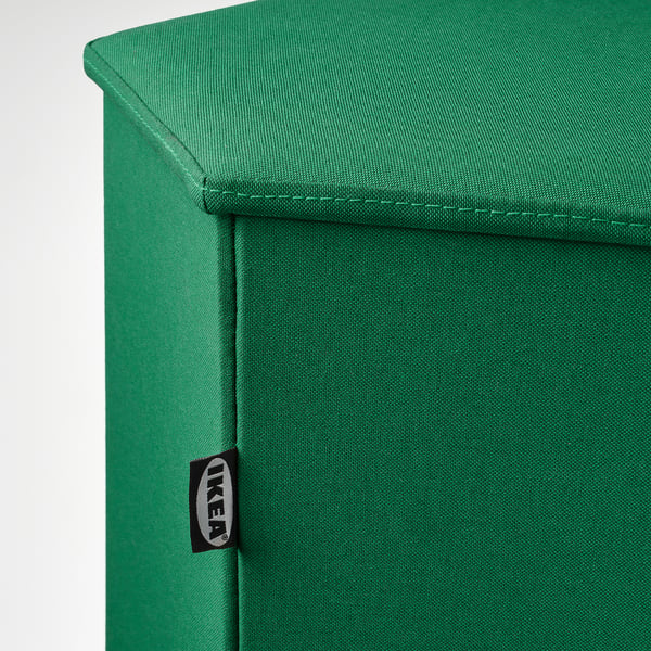 KJUGE Pouf avec rangement, Vissle vert profond