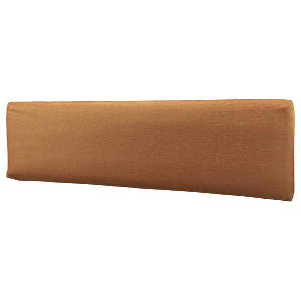 KLAGSHAMN Housse pour coussin dossier, Faringe brun orangé
