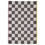 KLASSRUM Tapis tissé à plat, blanc/noir, 133x195 cm