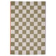 KLASSRUM Tapis tissé à plat, blanc/vert, 133x195 cm
