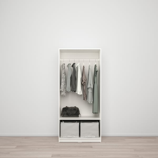 KLEPPSTAD Armoire 2 portes, blanc, 79x176 cm IKEA