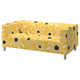 KLIPPAN Housse canapé 2 pl, Tingetorp jaune/blanc/motif floral