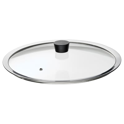 KLOCKREN Couvercle poêle, verre, 33 cm