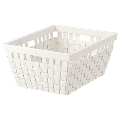 KNARRA Panier, blanc, 38x29x16 cm