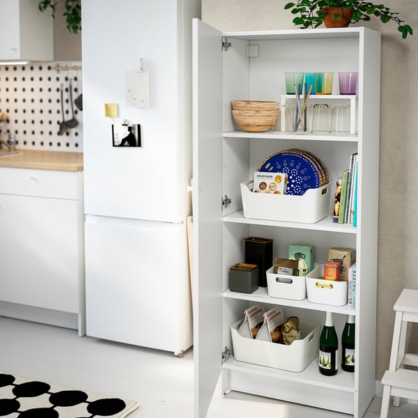 KNOXHULT Colonne avec porte, blanc, 60x31x153 cm