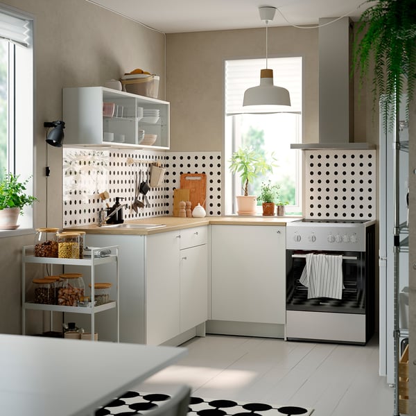 KNOXHULT Cuisine d'angle, blanc
