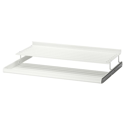 KOMPLEMENT Étagère à chaussures coulissante, blanc, 100x58 cm