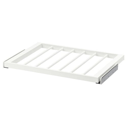 KOMPLEMENT Porte-pantalons coulissant, blanc, 75x58 cm